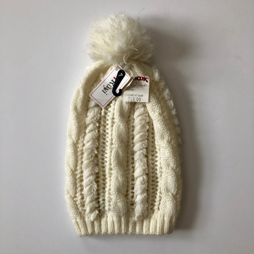 Cream Knit Winter Hat BNWT